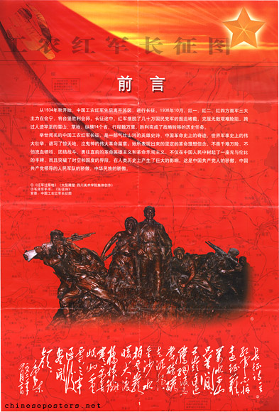 Long March of the Red Army Poster set