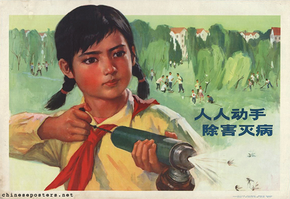 Everybody gets to work to eliminate pests and exterminate diseases