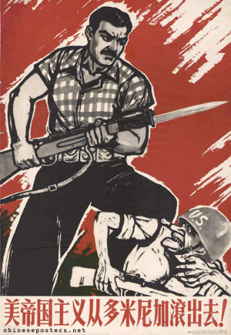 American imperialism, get out of the Dominican Republic!