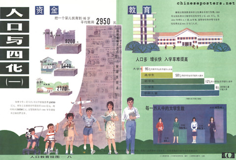 Population education hanging charts