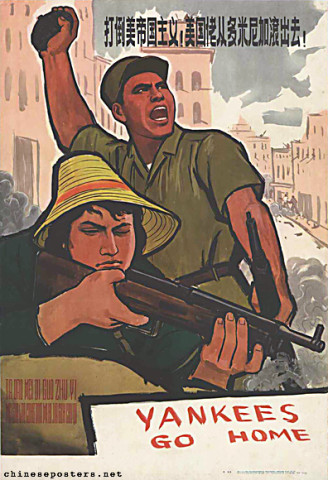 Down with American imperialism! Americans get out of the Dominican Republic!