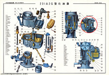 The Jiefang truck - 231A2G Type carburetor
